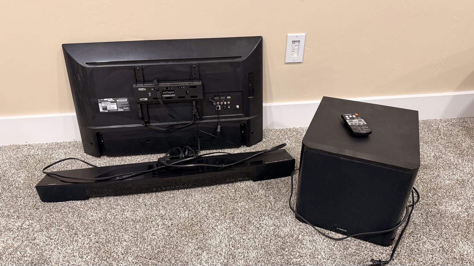 Yamaha soundbar/sub + LG TV