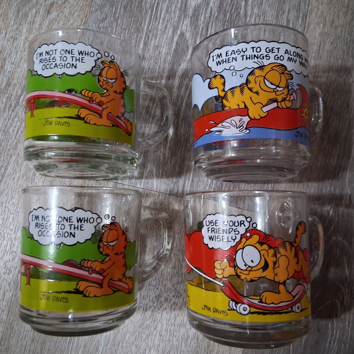 Garfield collectible cups
