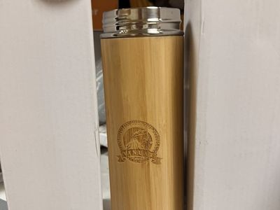 New. Bamboo & Stainless Steel Insulated Water Bottle/Tea Tumbler with Infuser. I have tons of these! Multiple quantity availabl