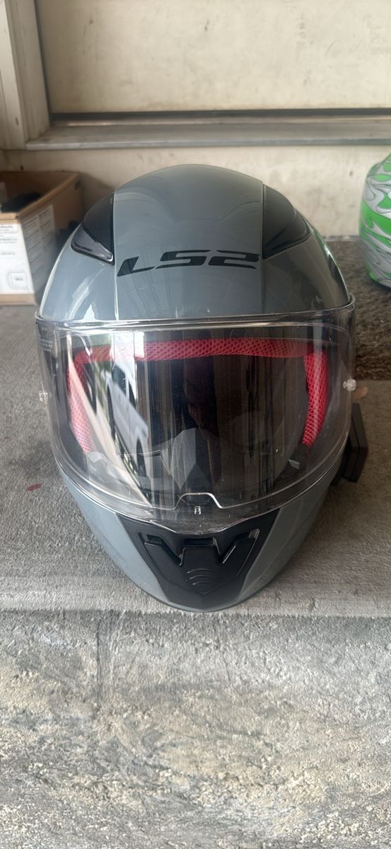 LS2 Full Face Motorcycle Helmet - Gray