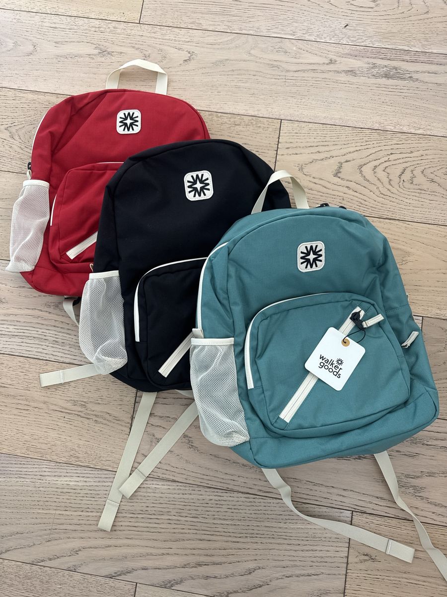 Walker Family Goods Valley Backpacks - Red, Black, Teal