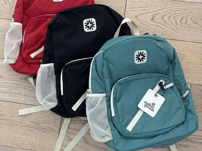 Walker Family Goods Valley Backpacks - Red, Black, Teal