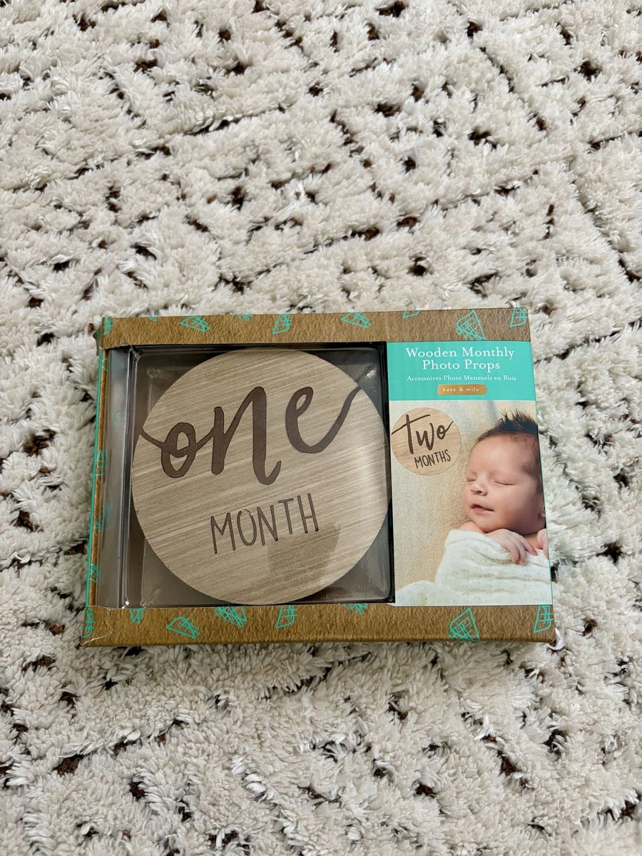 Wooden Monthly Photo Props for Baby