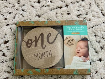 Wooden Monthly Photo Props for Baby
