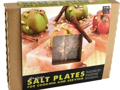 New Set of 4 x 5" Himalayan Salt Grilling Plates