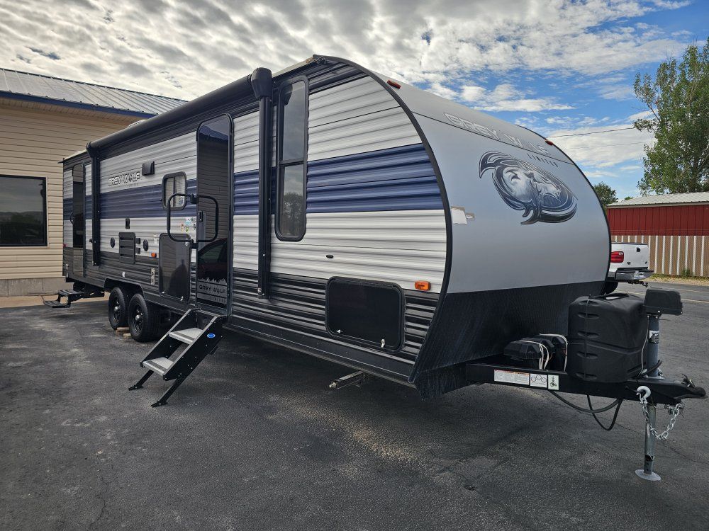 2021 Forest River Grey Wolf 26DBH Travel Trailer, Bumper Pull - BunkHouse, AC, Awnings, 2 Slides