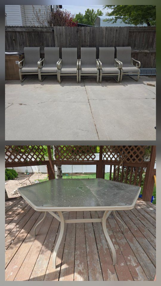 Patio table and chairs for sale