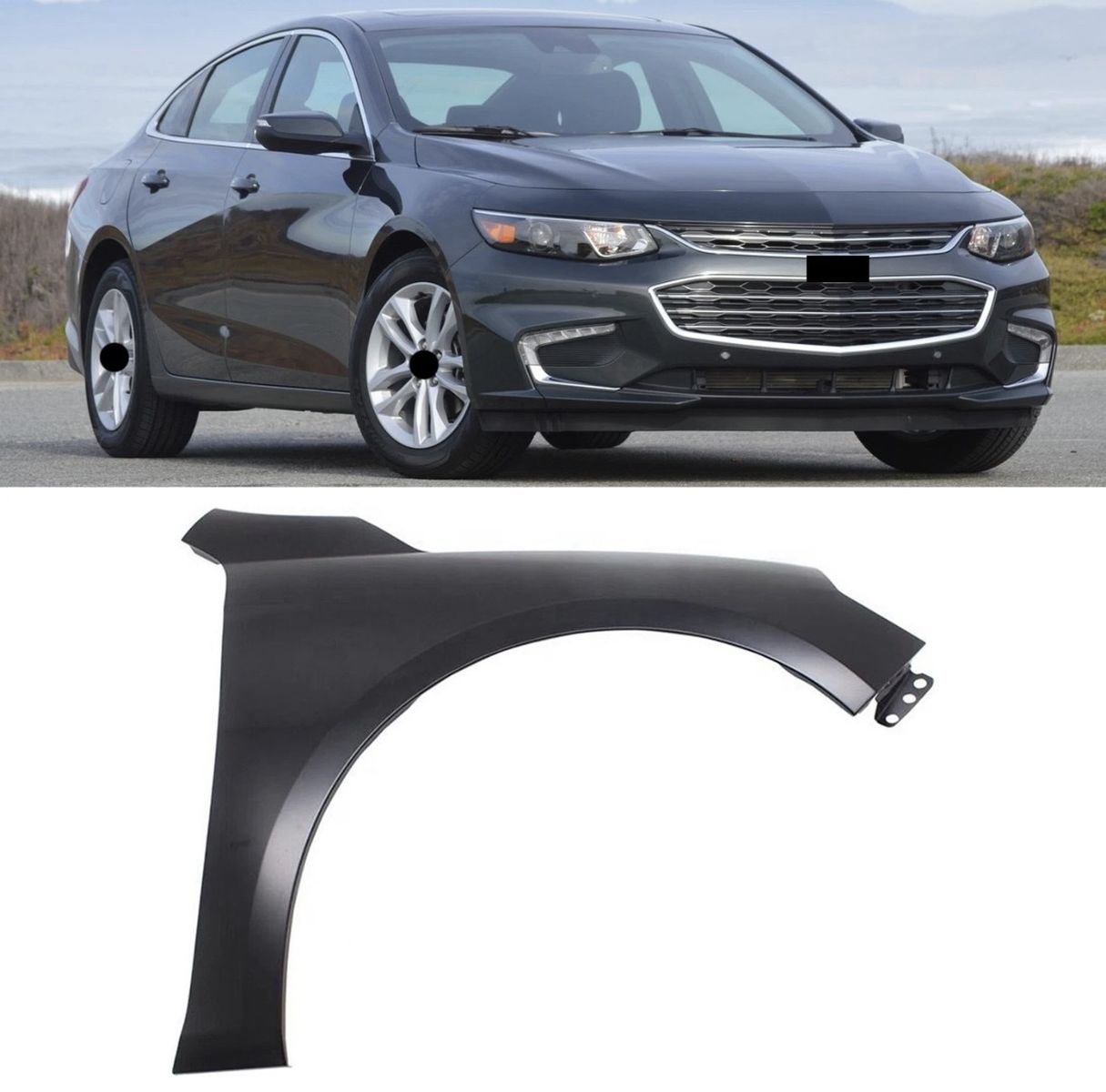 Unbranded 2016-2021 Chevrolet Malibu Front Passenger Side Fender - QR035-R-X03 (Used)