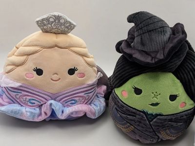 Squishmallows Wicked For Good Glinda and Elphaba 8" Collectible Plush Set Witch
