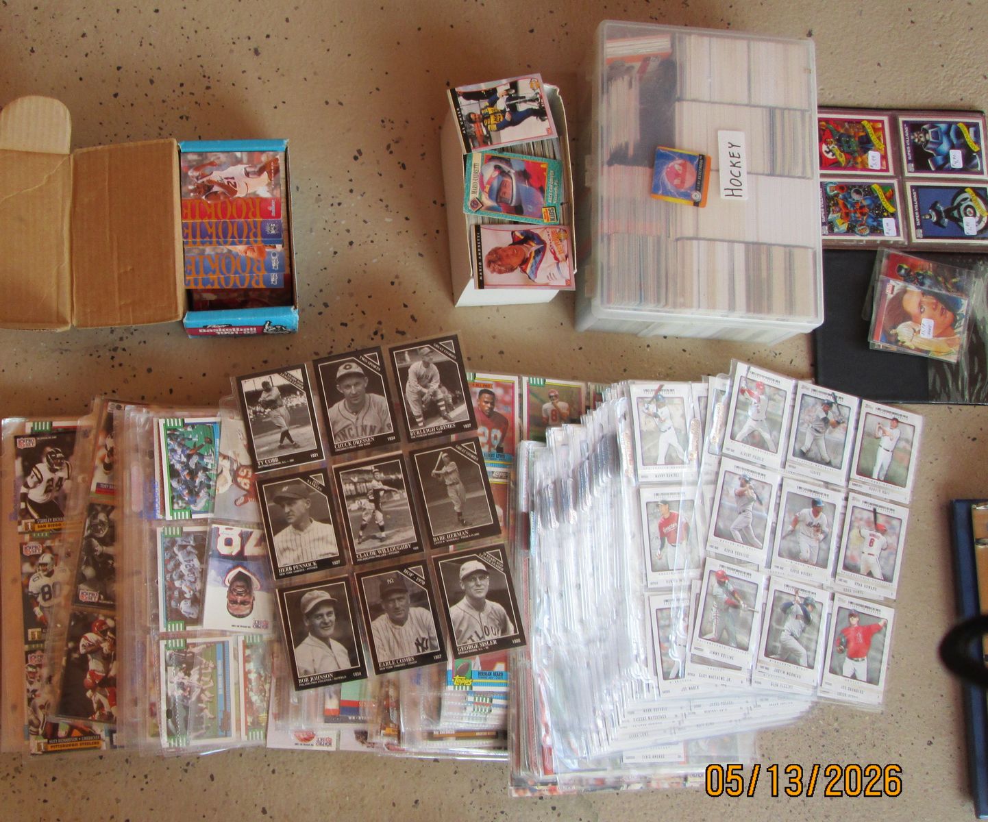 Thousands of Sports Cards