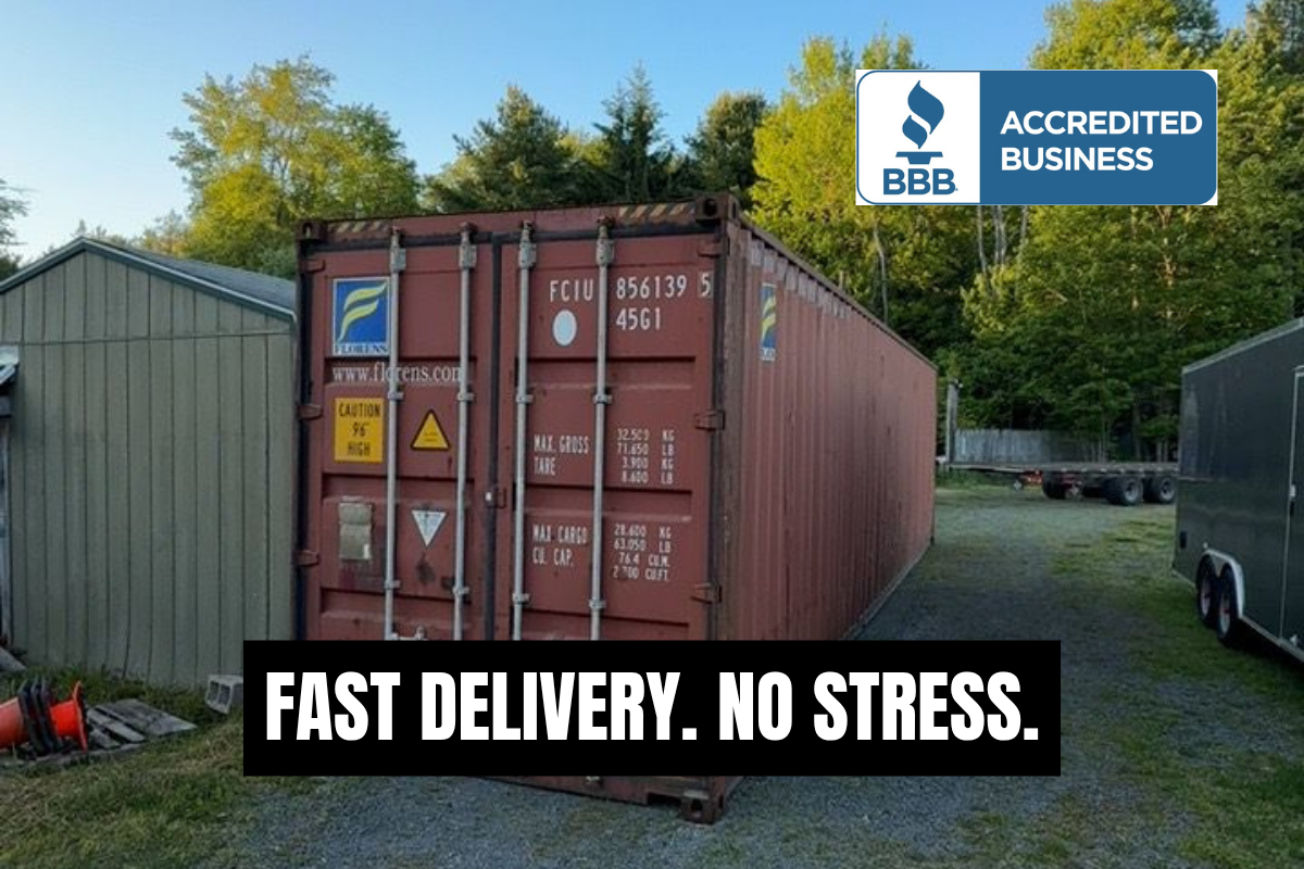 20' & 40' Shipping Containers – Heavy Equipment Storage – Available Today
