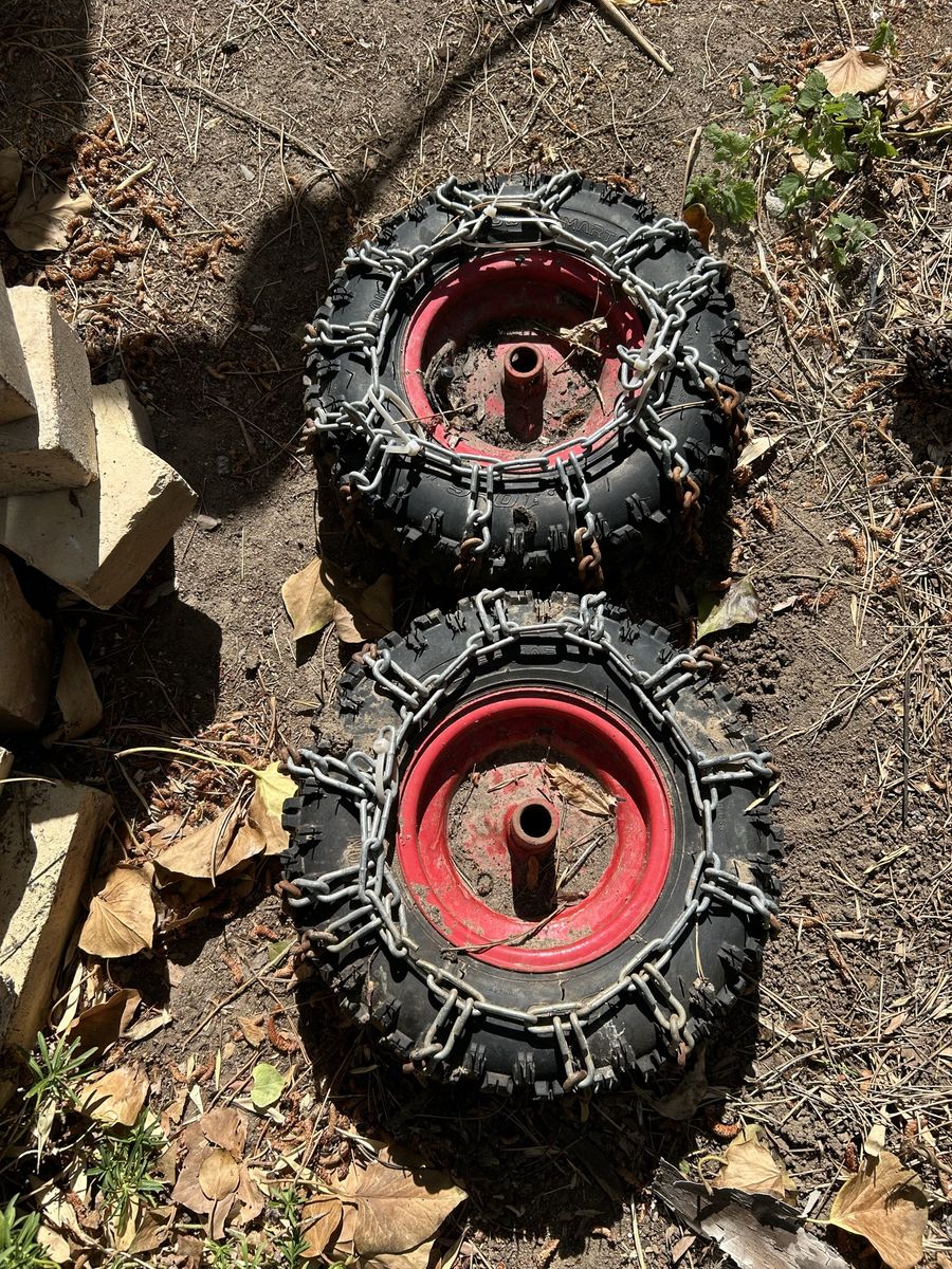 Snow blower wheels
