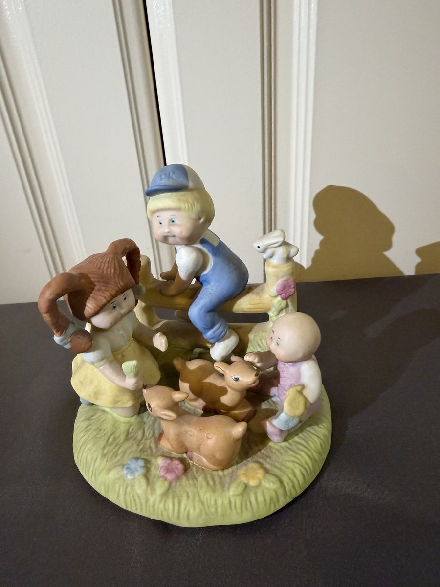 Vintage 1984 Cabbage Patch Kids Porcelain Figurine Collectible Decor