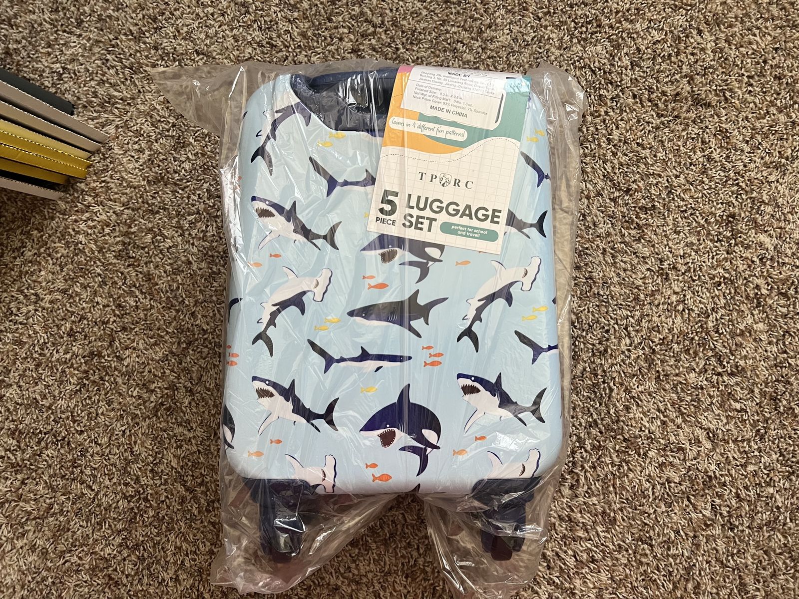 NEW: Shark 5-Piece Luggage Set