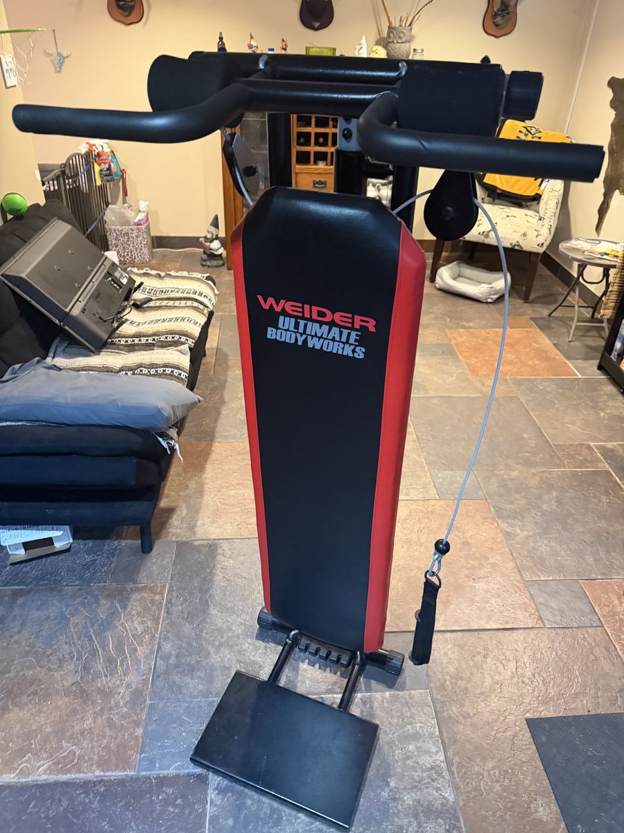 Weider Ultimate Body Works Home Gym - Full Body Resistance Training Bench