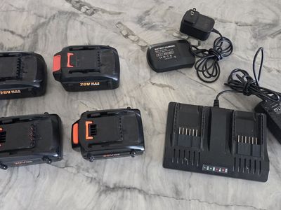 WORX 20V Lithium-ion batteries and chargers
