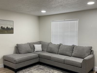 Free Delivery - Grey RC Willey Sectional Couch