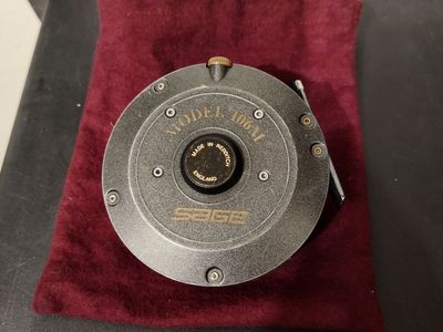 Sage Model 106M fly fishing reel. Made in England