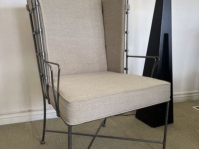 Padded Metal Wingback - Schnadig