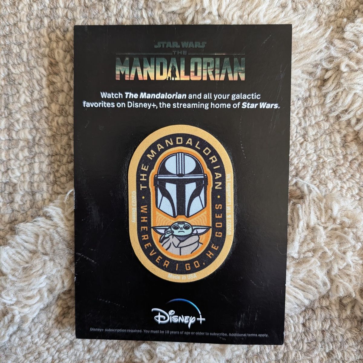 Mandalorian star wars patch
