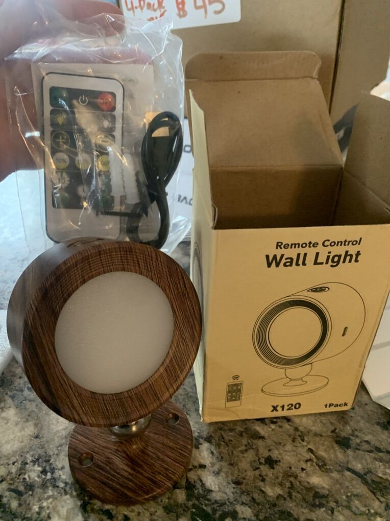 New Remote Control Wall Light Walnut X120 | Light and Electrical ...
