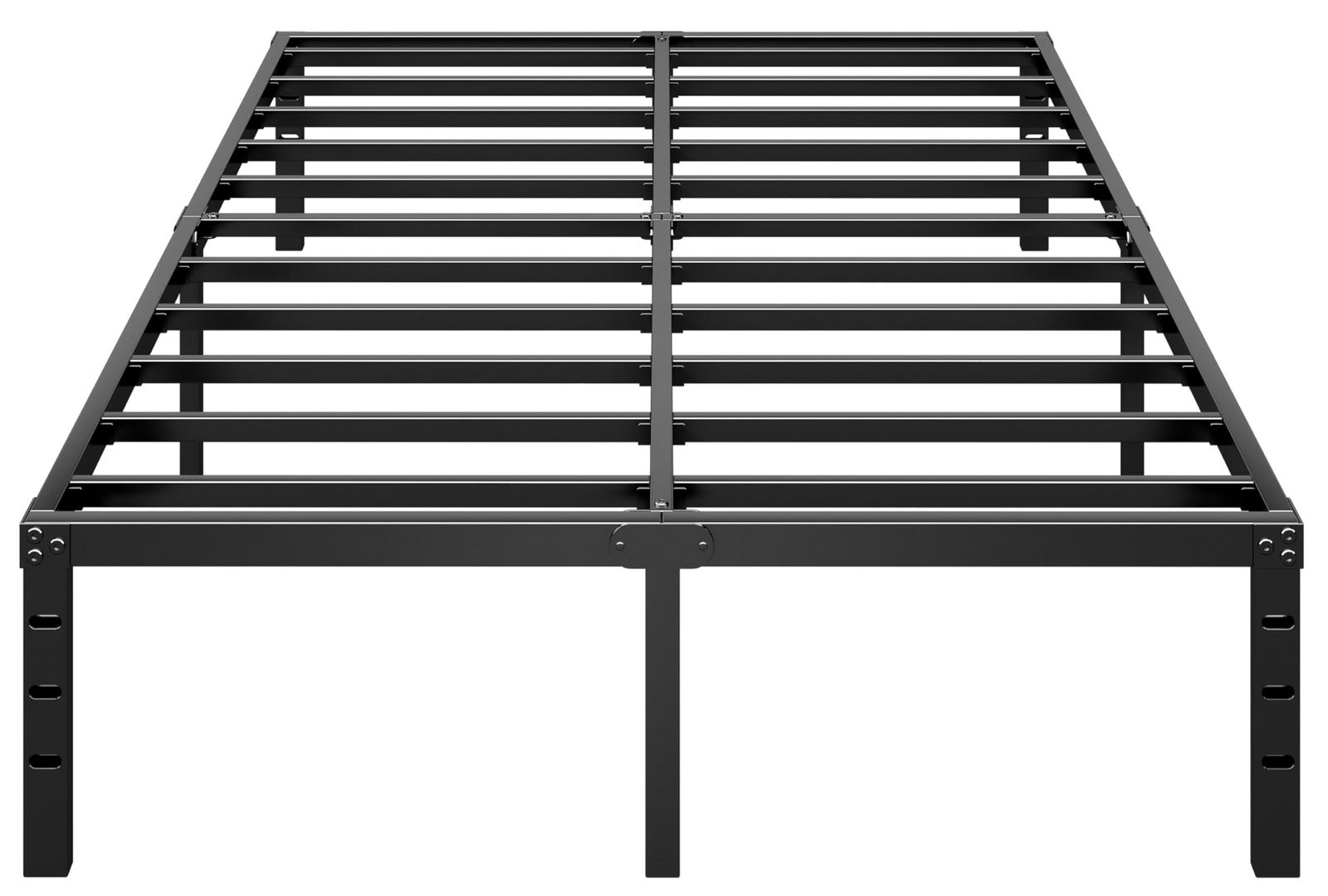New in box- Black Metal Queen Size Platform Bed Frame with 18" Under-bed Storage, No Box Spring Needed