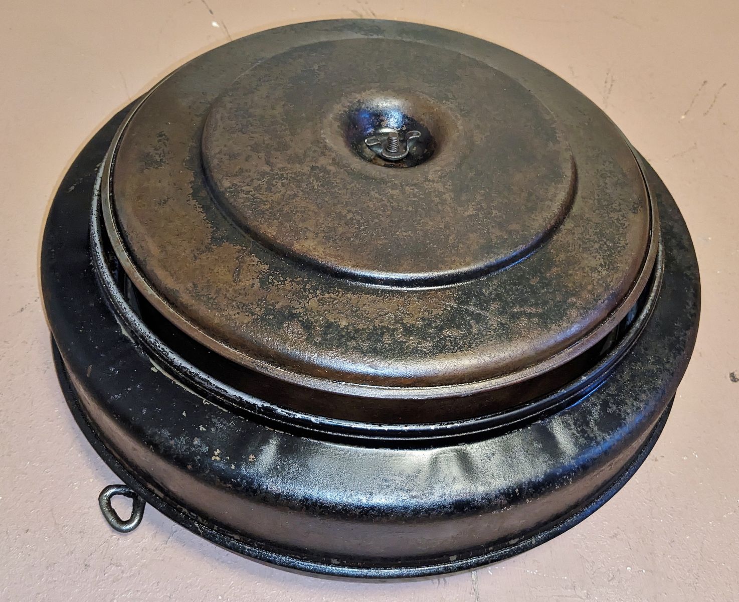 1954 1955 BUICK OIL BATH AIR CLEANER VINTAGE NAILHEAD OLDSMOBILE OIL BATH