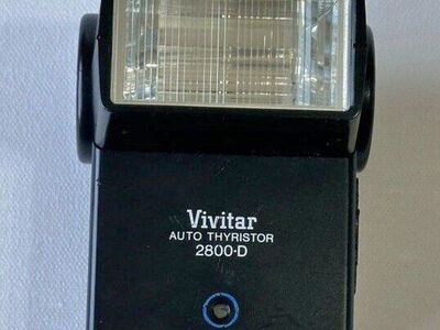 Vivitar 2800-D Camera Flash Excellent Condition