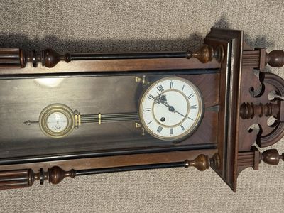 Antique Regulator Wall Clock Pendulum Chime Vienna Wood Decorative Timepiece