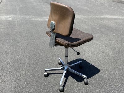 Vintage Mid Century Modern office desk chair. Eurochair 5600 by Fritz Makoil for Grisberger, MCM, post modern