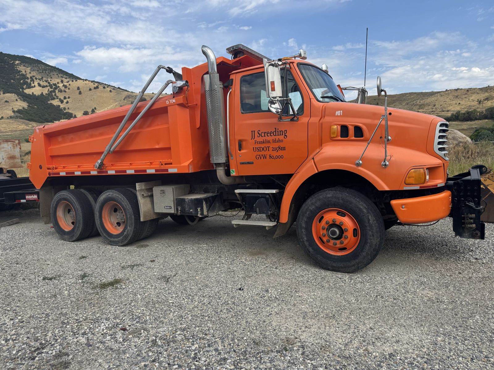 Sterling Commercial Tandem Axle Dump Truck - Orange  only 127000 miles 