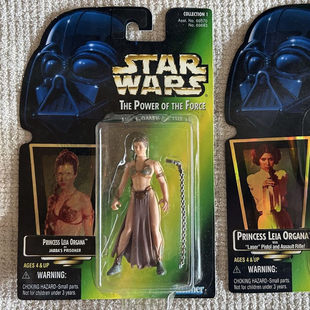 Star Wars The Power of the Force Princess Leia Jabba's Prisoner Return of the Jedi Original Trilogy Action Figures