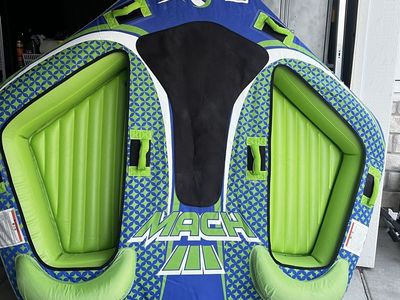 XPS Mach III 3-Person Towable Tube - Water Sports Fun for 3 Riders