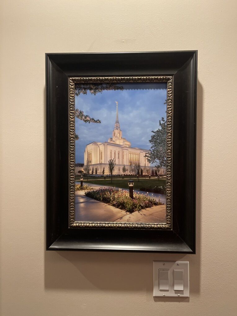 Beautiful 18 X 24 Saratoga Springs Temple Picture