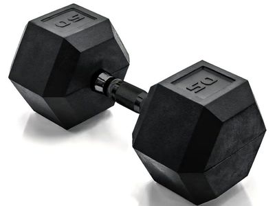 CAP Barbell Coated Hex Dumbbell Weight - Single | 50 lbs