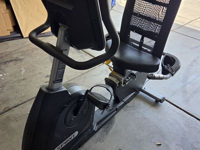 Spirit Fitness XBR55ENT Recumbent Exercise Bike - Console & Mesh Back