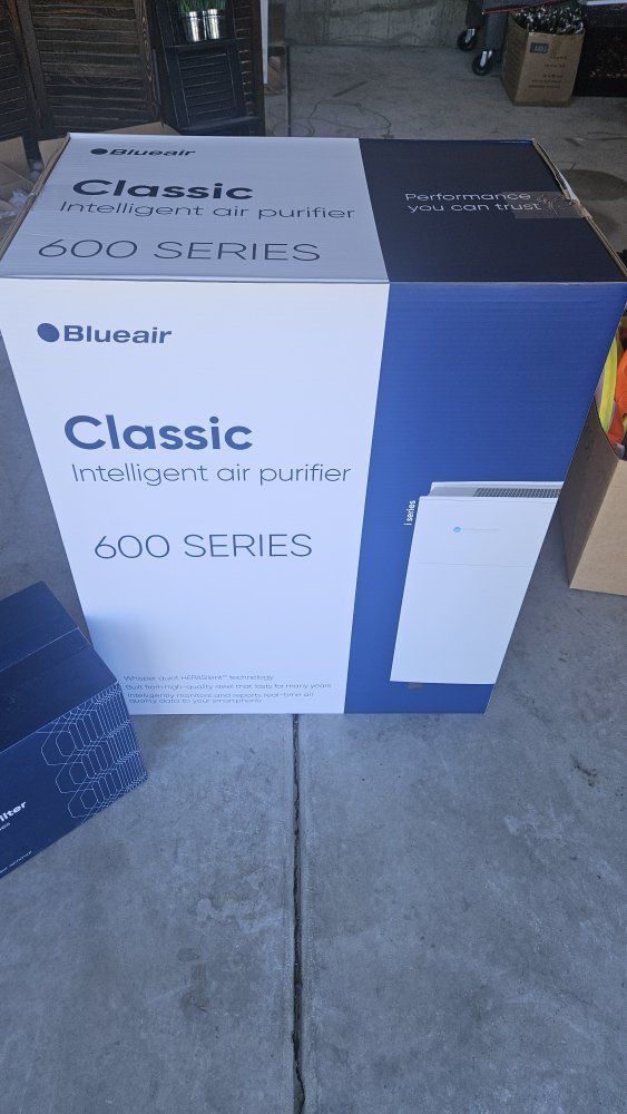 Blueair Classic 600 Series Intelligent Air Purifier with DualProtection Filter 3-Pack