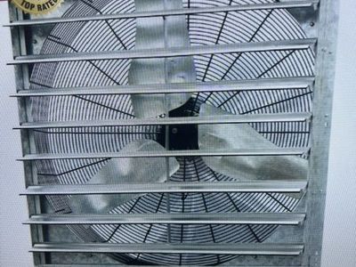 New- 36" Exhaust fan Shutter mounted 115V 6100CFM