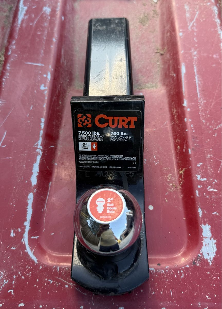 New Curt 2” hitch receiver truck trailer