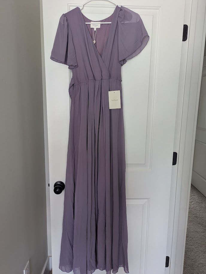 BRAND NEW Beautiful Lavendar Bohme Dress, Size Small. Great Bridesmaids Dress or Wedding Attire