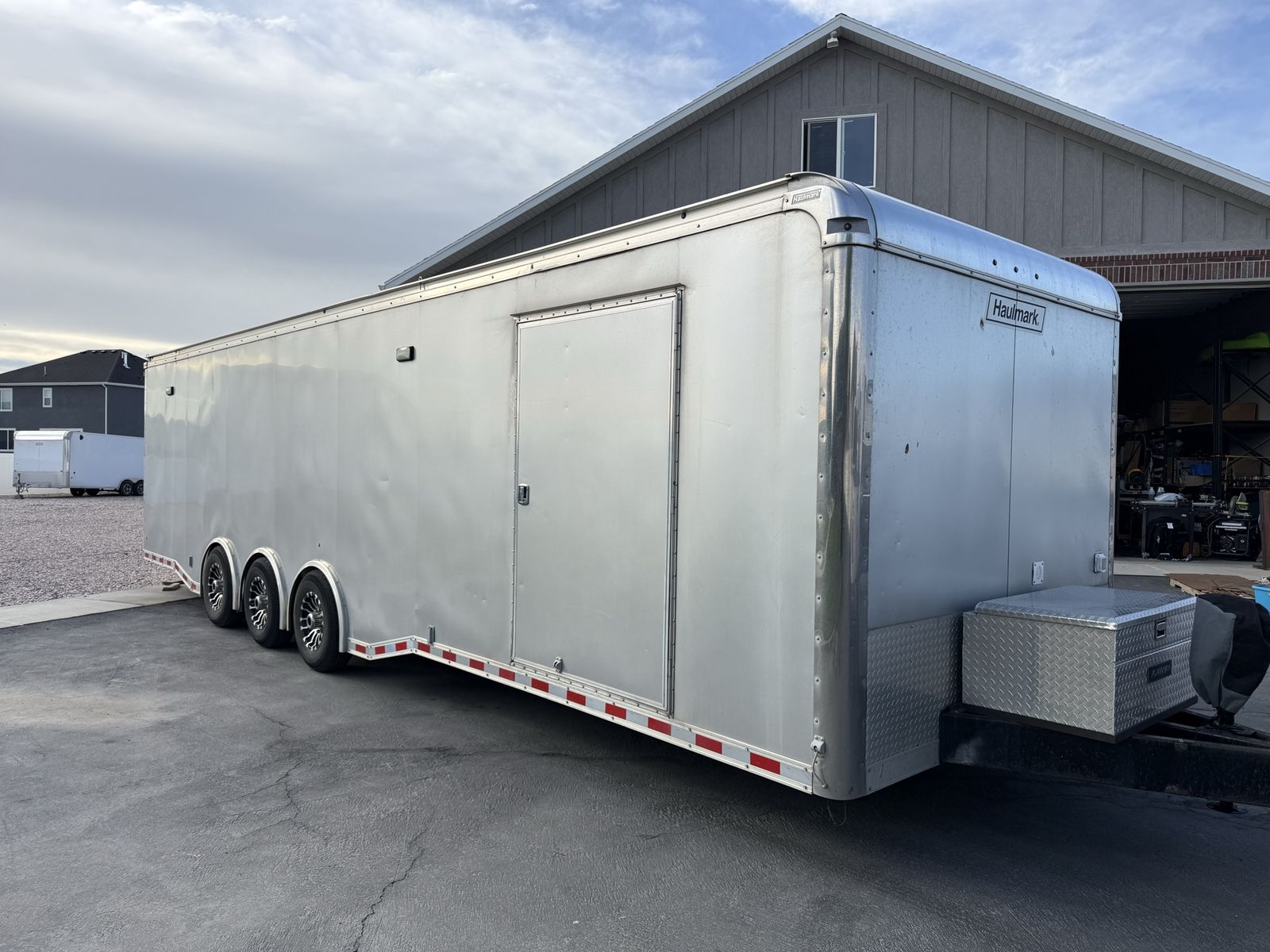 2019 32 ft Haulmark Race Trailer w/solar and upgrades