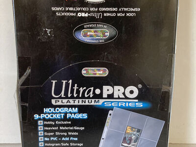 Ultra-Pro Platinum Series Hologram 9-pocket pages for trading card collection 100 pages