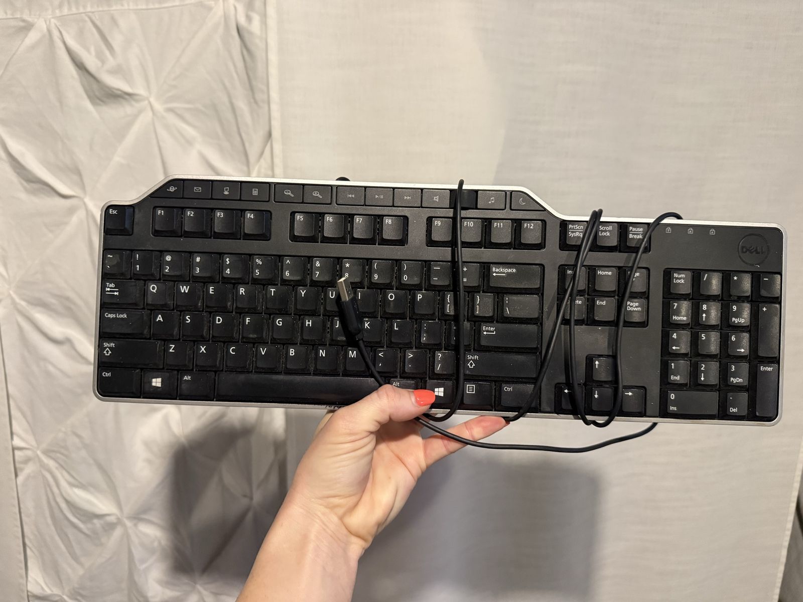 Dell USB Wired Keyboard - Black Standard QWERTY Layout