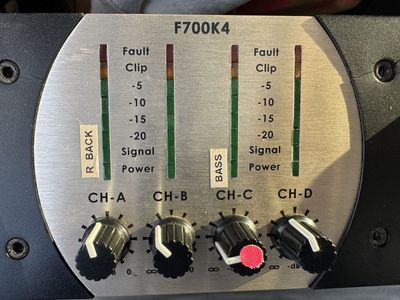 F700K4 - 4-channel Power Amp, 700W@4Ohms, Face Audio