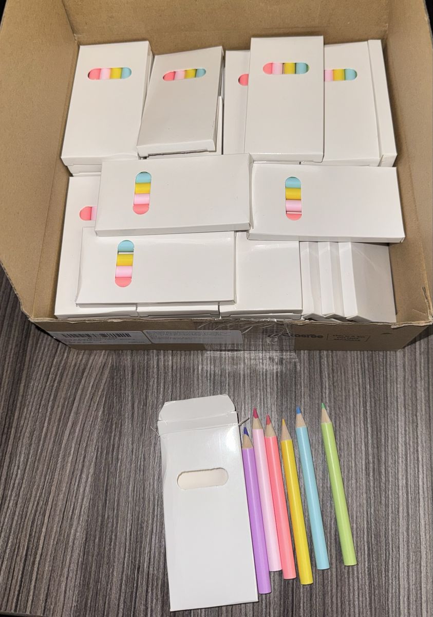 Party Favors Mini Colored Pencils