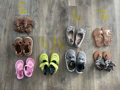 Assorted toddler Girls/Boy Shoes Sizes 5 to 7 Sandals Boots Sneakers