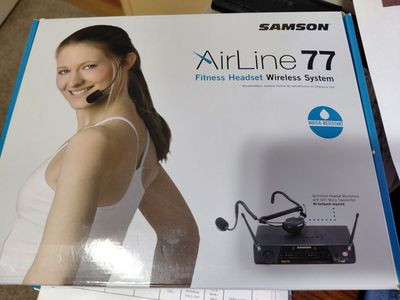 Samson Airline 77 AH1 Fitness Wireless Headset, Used with box