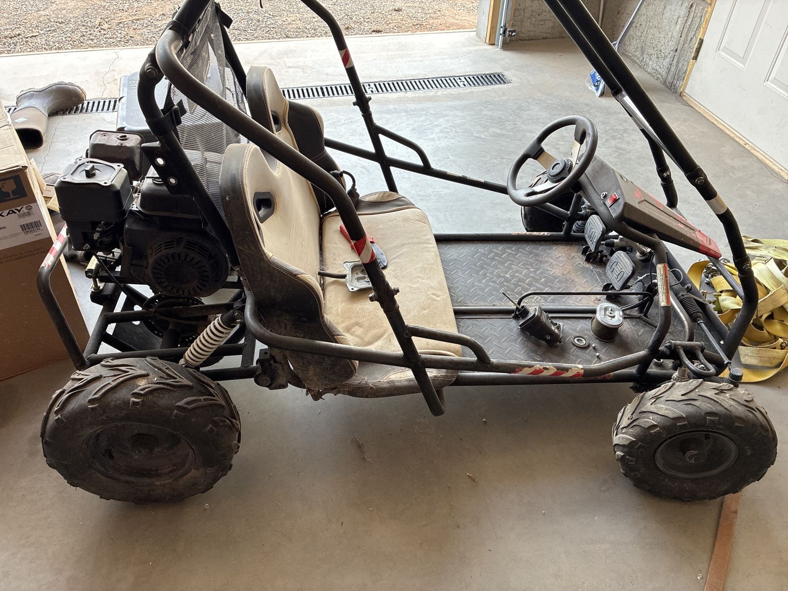 Used Go Kart - Needs Carb Clean & Valve Cover Repair - Project Go-Cart