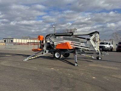 Snorkel TL49J Towable Boom Lift Rental – 50 foot Tow-Behind Lift - Towable boom lift