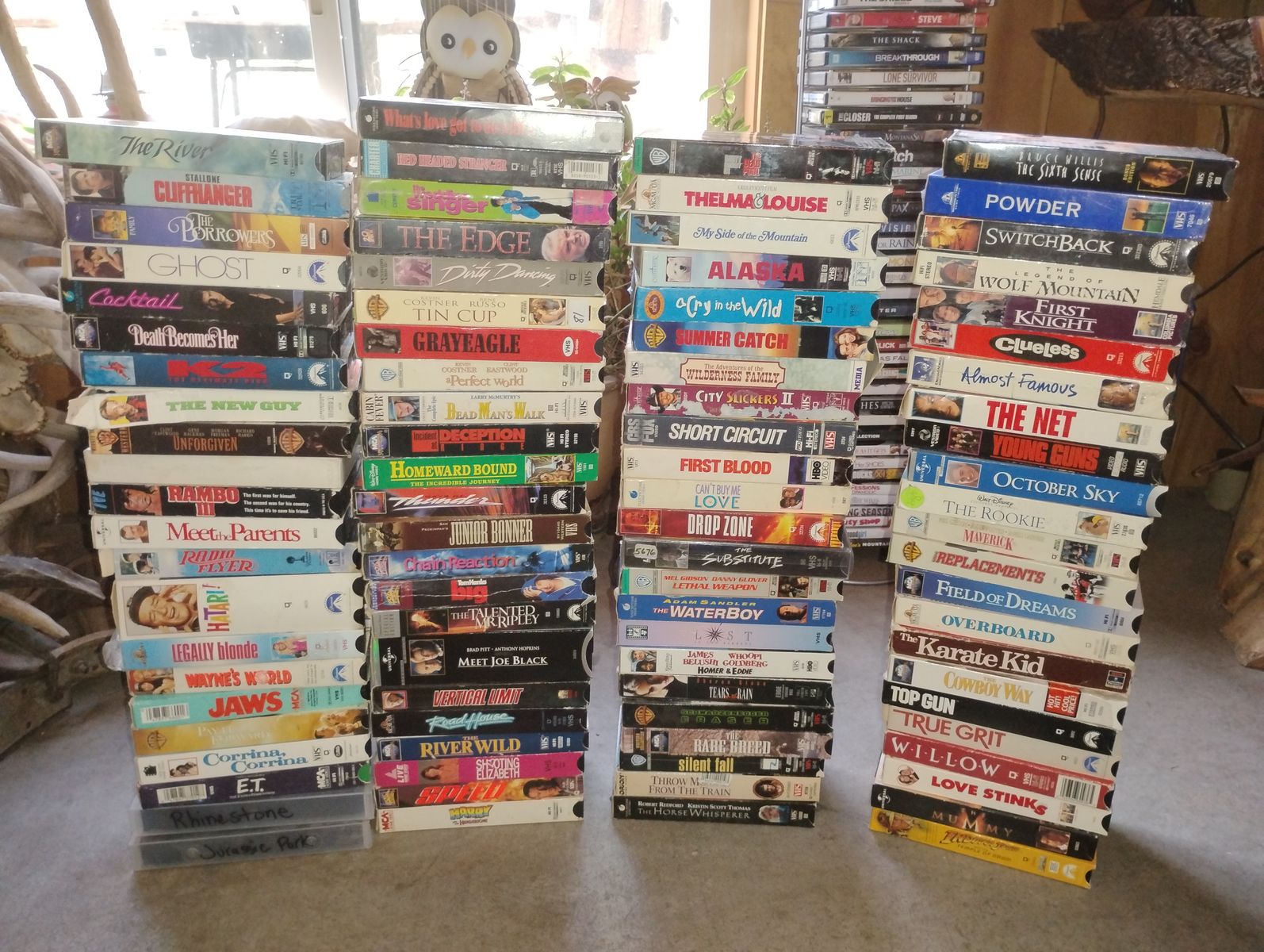 VHS movies/  3 VHS Players